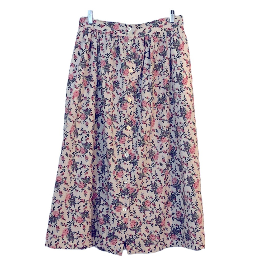 VINTAGE Intentions By Hartwell Floral Skirt Sz L